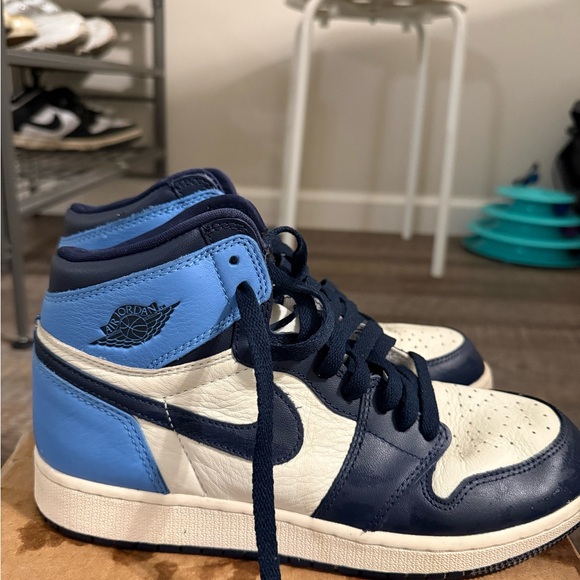 Jordan Shoes - Jordan High Top Sneakers in Navy & Light Blue